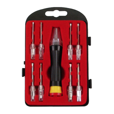 8 IN 1 PRECISION SCREWDRIVER WITH LED LIGHT