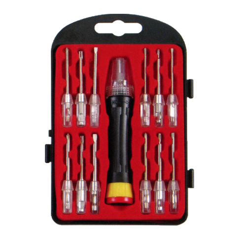 12 IN 1 PRECISION SCREWDRIVER WITH LED LIGHT