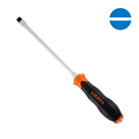 GO-THRU SLOTTED IMPACK SCREWDRIVER (HEXAGON STEEL & HEAGON DRIVER)