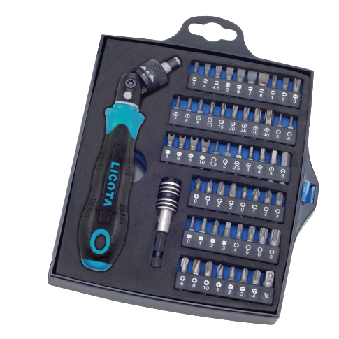 58 PCS FLEXIBLE RATCHETING DRIVER SET