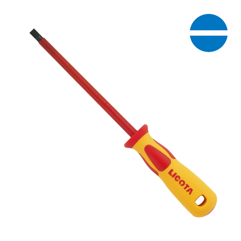 TWIN COLOR VDE INSULATED 1000 VOLTS SLOTTED SCREWDRIVER