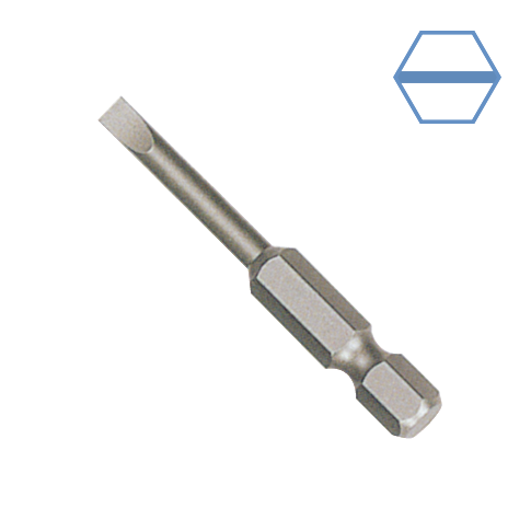 1/4" (6.35 MM) SLOTTED REDUCED SHANK POWER BIT