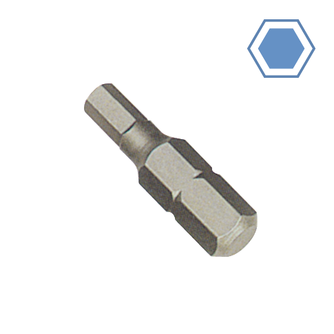 5/16" (8 MM) 30 MML HEX SHANK HEX BIT