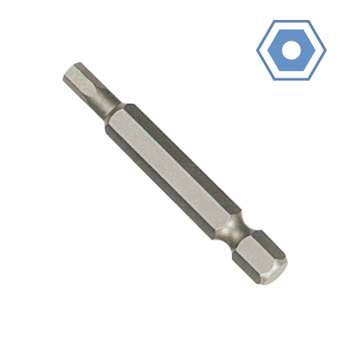 1/4" (6.35 MM) 50 MML SECURITY HEX POWER BIT