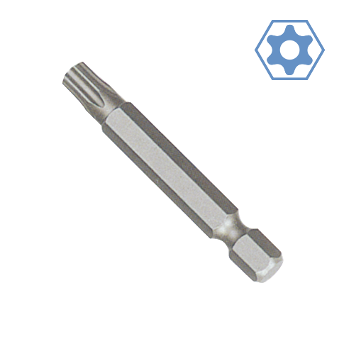 1/4" (6.35 MM) 50 MML TORX TAMPER POWER BIT