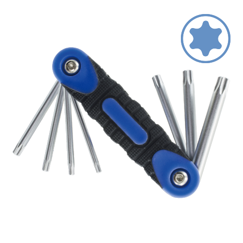 7 PCS SMALL FOLDING TORX KEY WRENCH SET