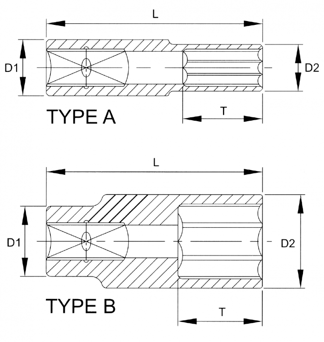 3/8" DR. FLANK 6PT DEEP SOCKETS (MICRO FINISHED)