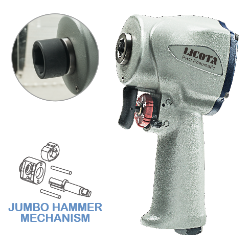 1/2" SUPER STUBBY AIR IMPACT WRENCH