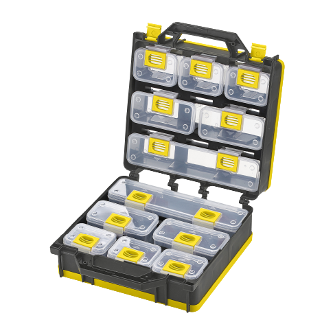 ASSORTED CASE WITH VARIOUS COMPARTMENTS