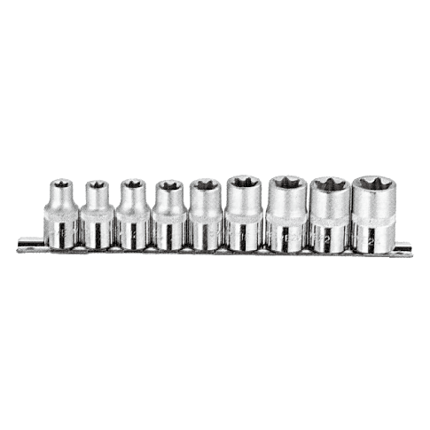 9 PCS 1/2" DR. STAR SOCKET SET