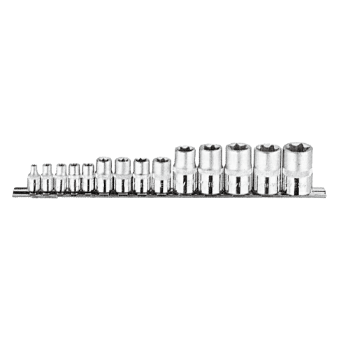 14 PCS 1/4" & 3/8" & 1/2" DR. STAR SOCKETS SET