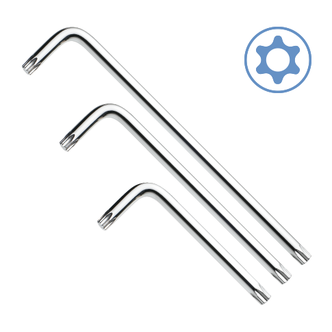 LONG TYPE TORX TAMPER KEY WRENCH