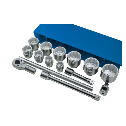 15 PCS 1" DR. 12PT SOCKET WRENCH SET