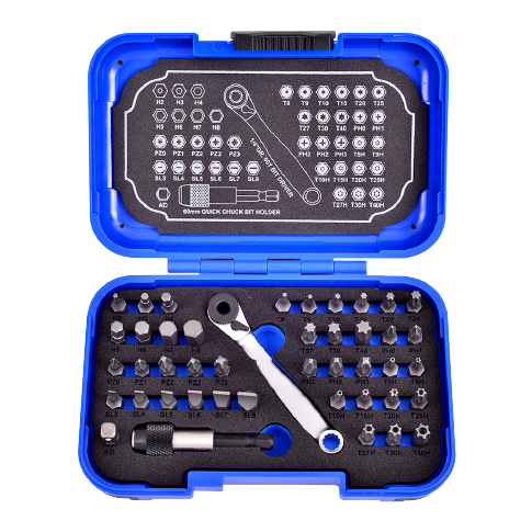 44 PCS 1/4" DR. 60T DRIVER BIT SET