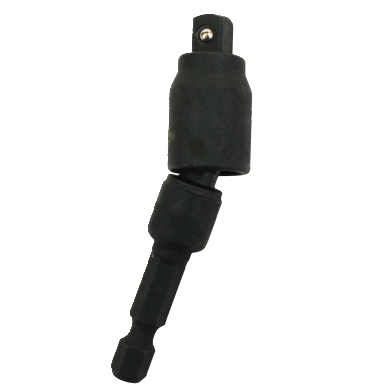 1/4" SHANK 20° TILTING UNIVERSAL BIT SOCKET ADAPTER (BLACK PHOSPHATE FINISHED), CR-MO
