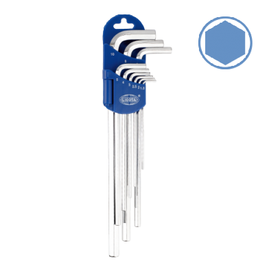 9 PCS EXTRA LONG TYPE HEX KEY WRENCH SET