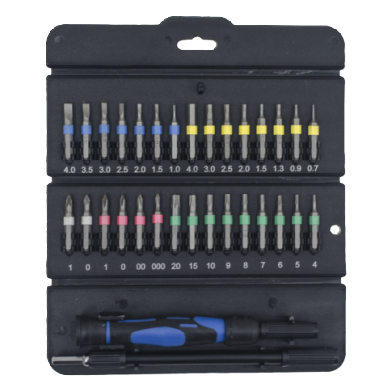 32 PCS TRIANGLE FOLDING PRECISION SCREWDRIVER SET