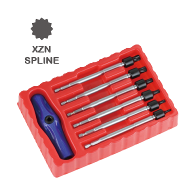 7 PCS 1/4" DR. SPLINE UNIVERSAL JOINT BIT SET