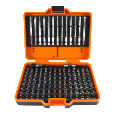 113 PCS 1/4" DR. × 25 MML COLOR RING BIT SET