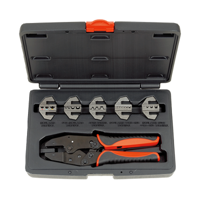5 IN 1 QUICK INTERCHANGEABLE CRIMPING TOOL KIT