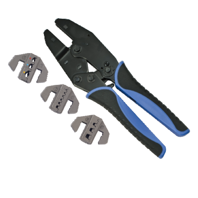 4 PCS QUICK INTERCHANGEABLE RATCHET CRIMPER KIT