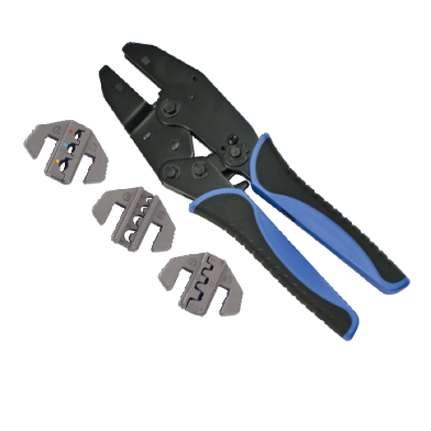 4 PCS QUICK INTERCHANGEABLE RATCHET CRIMPER KIT