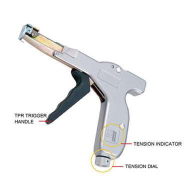 6.6" (168 MM) NYLONE CABLE TIE FASTENING TOOL