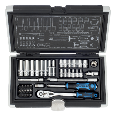 42 PCS 1/4" DR. RAPID RATCHET SOCKET WRENCH SET