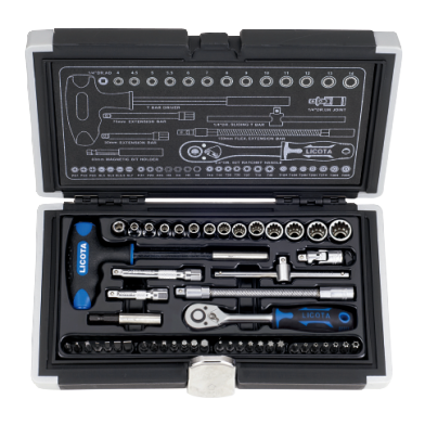 50 PCS 1/4" DR. SOCKET AND BIT SET