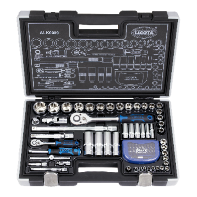 85 PCS 1/4" & 1/2" DR. SOCKET SET