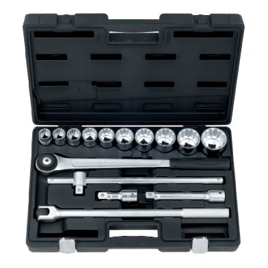 15 PCS 3/4" DR. 12PT SOCKET SET