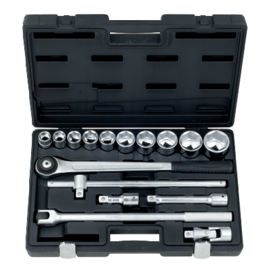 16 PCS 3/4" DR. 6PT SOCKET SET