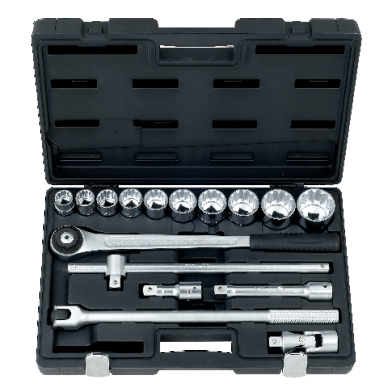 16 PCS 3/4" DR. 12PT SOCKET SET