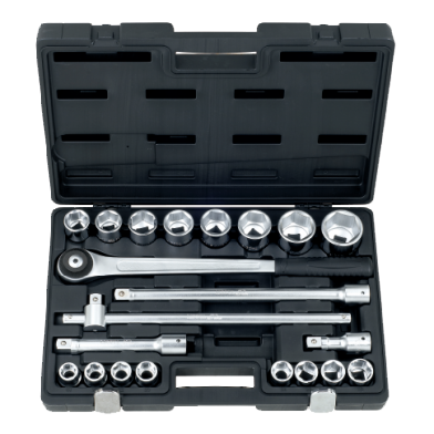 21 PCS 3/4" DR. 6PT SOCKET SET