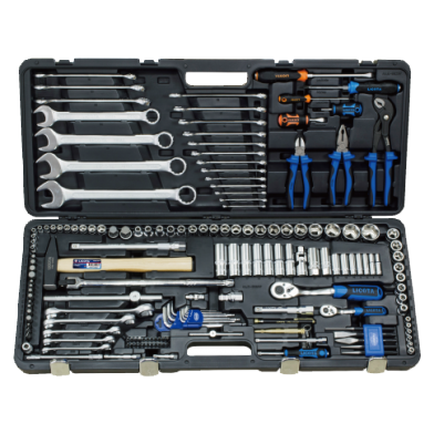 167 PCS 1/4" & 1/2" DR. SOCKET AND TOOL SET