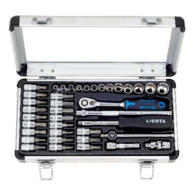 39 PCS 1/4" DR. SPLINE SOCKET & BIT SOCKET SET