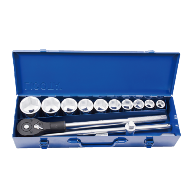 15 PCS 3/4" DR. 6PT FLANK SOCKET SET