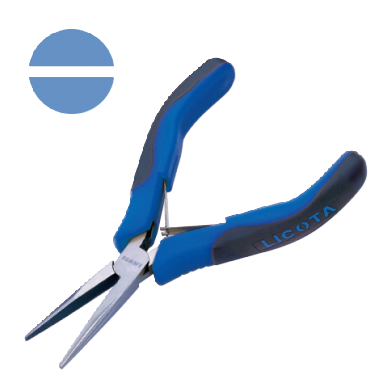 LONG NOSE PLIERS NON CUTTER, SMOOTH JAWS (SPRING WITH SHEET STAINLESS STEEL)