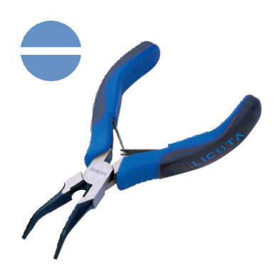 NEEDLE (BENT) NOSE PLIERS (SPRING WITH SHEET STAINLESS STEEL)