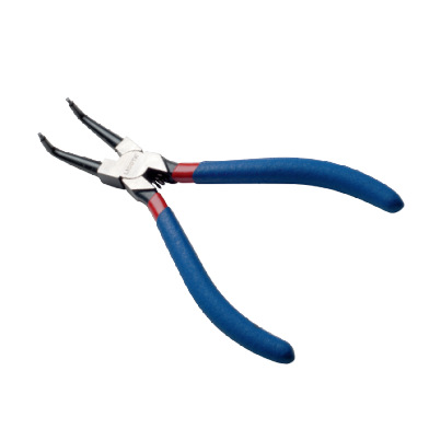 BENT CIRCLIP PLIERS, INTERNAL (WITH SPRING)