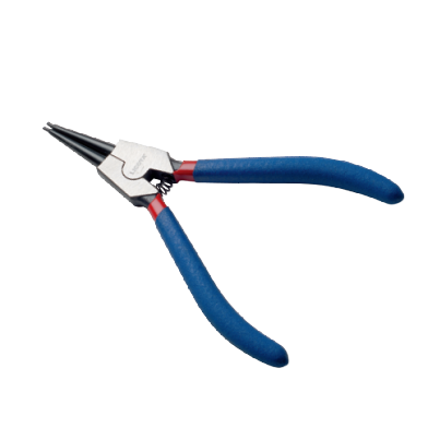 STRAIGHT CIRCLIP PLIERS, EXTERNAL (WITH SPRING)