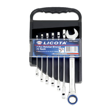 7 PCS 72 TEETH RATCHET WRENCH SET