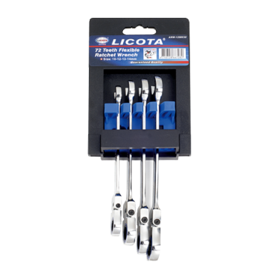 4 PCS 72 TEETH FLEXIBLE RATCHET WRENCH SET