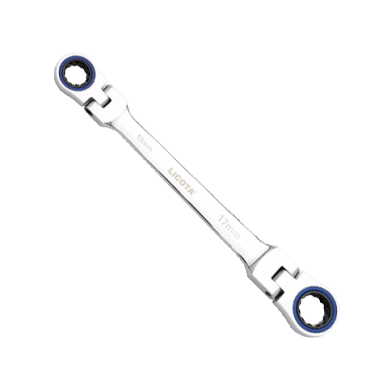 ONE-WAY DOUBLE FLEXIBLE RING END 72 TEETH RATCHET WRENCH