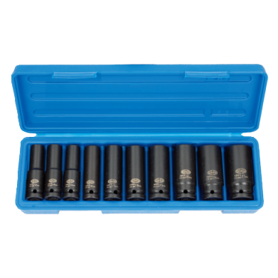 10 PCS 1/2" DR. DEEP IMPACT SOCKET SET