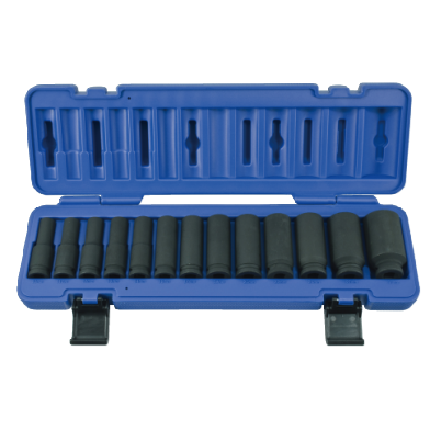 13 PCS 1/2" DR. DEEP IMPACT SOCKET SET