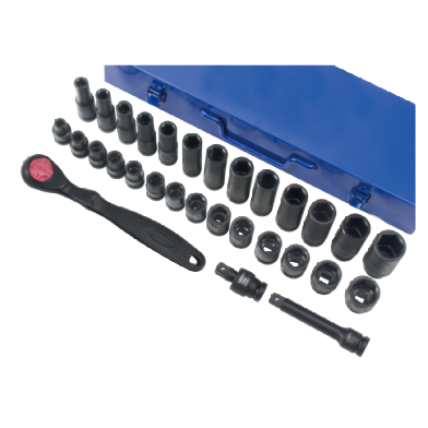 30 PCS 1/2" DR. IMPACT SOCKET SET