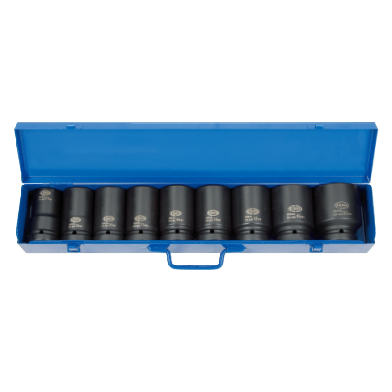 9 PCS 1" DR. DEEP IMPACT SOCKET SET