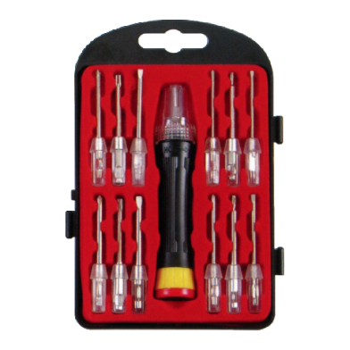 12 IN 1 PRECISION SCREWDRIVER WITH LED LIGHT