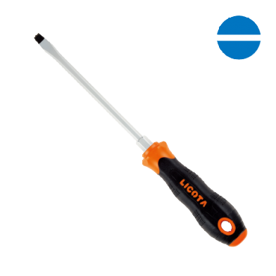 SLOTTED ANTI-SLIP SCREWDRIVER (HEXAGON STEEL & HEXAGON DRIVER)